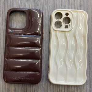 iPhone 15 Pro Max Urban Sophistication Puffer Case (+ bonus case!)